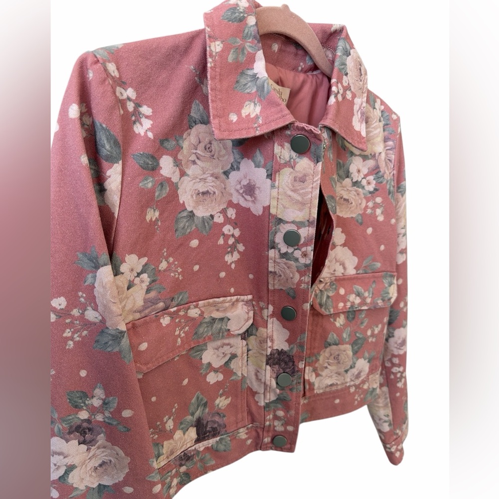🌸🌼🌸 Camila Coelho cropped denim jacket size 6 US - Picture 6 of 12